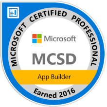 Microsoft Certified Solution Developer App Builder